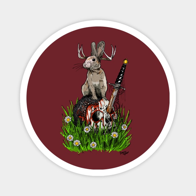 Jackalope Magnet by Harley Warren